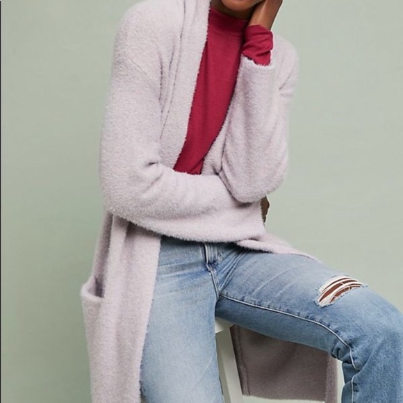 Anthropologie Sweaters - Sleeping on Snow Thornton Longline Cardigan Mauve